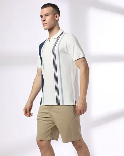 NETPLAY Men Ultimate Striped Slim Fit Polo T-Shirt