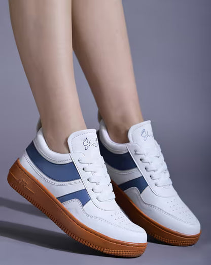 SHOETOPIA Girls Mid-Top Lace-Up Running Sneakers