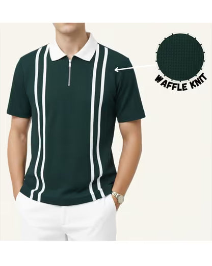 NEONOMAD Men Striped Regular Fit Polo T-Shirt